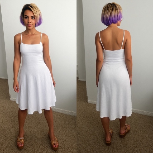 Prologue Off-White Sleeveless Midi Dress - Picture 1 of 4